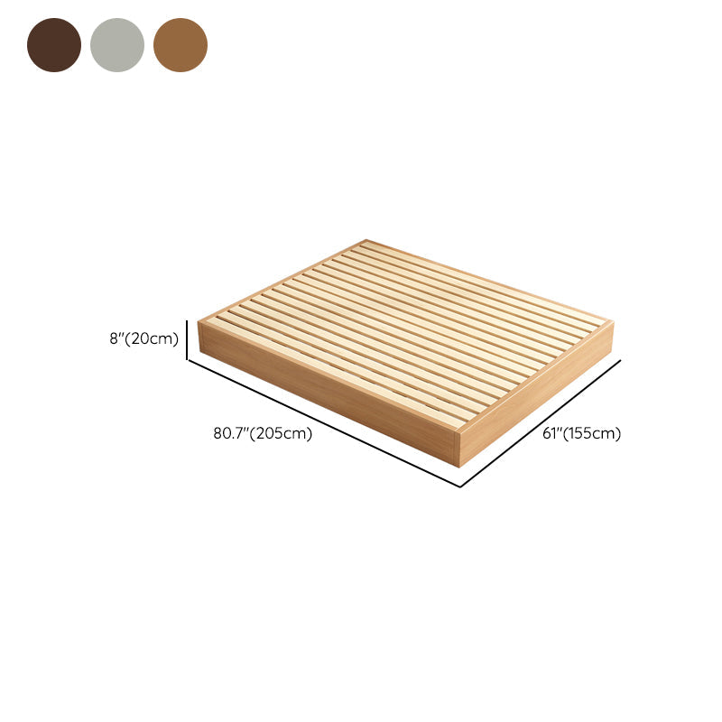 Piattaforma moderna di legno massimo della metà del secolo letto a colori solidi piattaforma