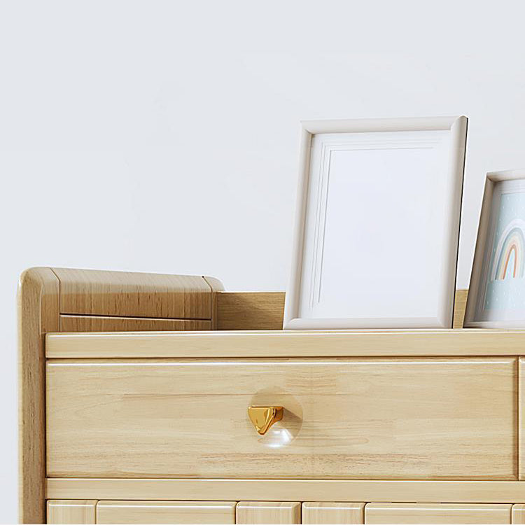 2 - cassetto e mobile a 2 porte da 42,5 "Armadietto di stoccaggio di rattan alto