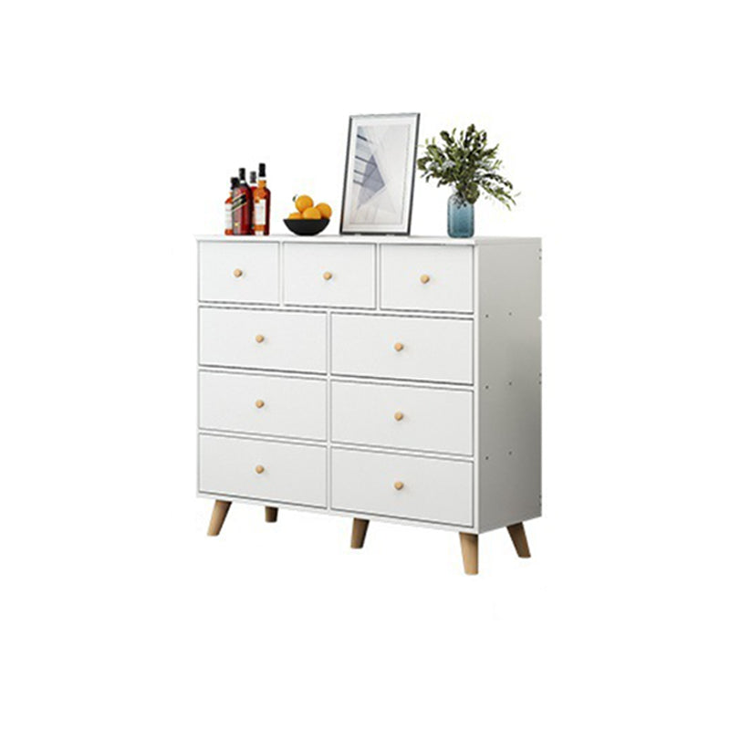 35.4" Tall Wood Storage Cabinet Modern Drawers Included Accent Chest 39"L x 16"W x 35"H White Clearhalo 'Cabinets & Chests' 'cabinets_chests' 'furn' 'furn_cabinets_chests' 'Furniture' 'Living Room Furniture' 6303137