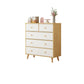 35.4" Tall Wood Storage Cabinet Modern Drawers Included Accent Chest 31"L x 16"W x 35"H Natural Wood White Clearhalo 'Cabinets & Chests' 'cabinets_chests' 'furn' 'furn_cabinets_chests' 'Furniture' 'Living Room Furniture' 6303143