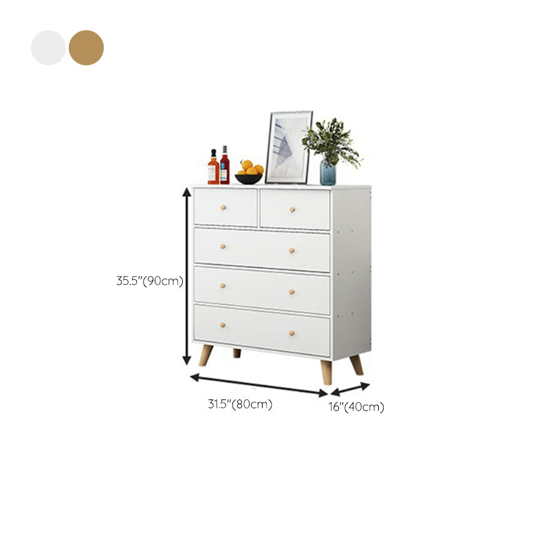 35.4" Tall Wood Storage Cabinet Modern Drawers Included Accent Chest Clearhalo 'Cabinets & Chests' 'cabinets_chests' 'furn' 'furn_cabinets_chests' 'Furniture' 'Living Room Furniture' 6303153