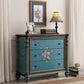 Distressed Wood Accent Chest 32.8" Tall 3 Drawers Side Cabinet Clearhalo 'Cabinets & Chests' 'cabinets_chests' 'furn' 'furn_cabinets_chests' 'Furniture' 'Living Room Furniture' 6303180