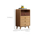 24.6" W Rubberwood Accent Chest Mid Century Modern 1 - Shelf Chest with Drawers Clearhalo 'Cabinets & Chests' 'cabinets_chests' 'furn' 'furn_cabinets_chests' 'Furniture' 'Living Room Furniture' 6303222