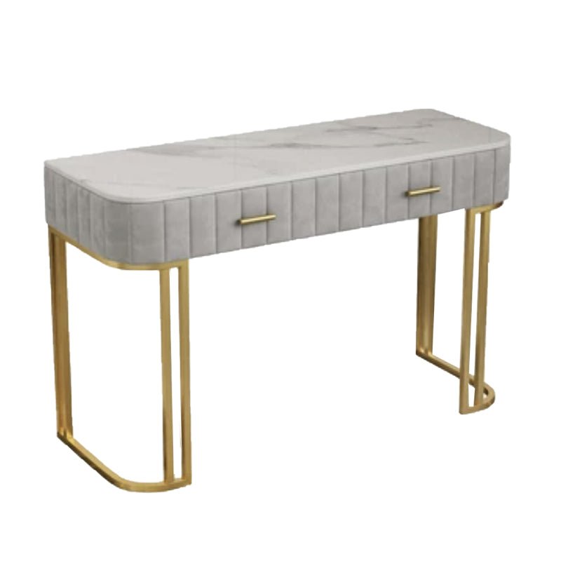 Vanity di trucco con cassetti in marmo glam camera da letto doppi cassetti