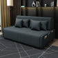 Linen Sleeper Sofa 39.37" Wide Blue Foldable Armless Sofa Bed