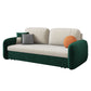 31.49" Wide Sleeper Sofa Velvet Detachable Mattress Sofa Bed with Storage