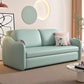 Faux leather Sleeper Sofa with Pillow Back Sofa Bed with Detachable Mattress Green Clearhalo 'furn' 'furn_futons' 'Furniture' 'Futons & Daybeds' 'Futons' 'Living Room Furniture' 6303379