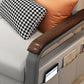 Sleeple grigio chiaro divano in pelle finta letto con materasso staccabile
