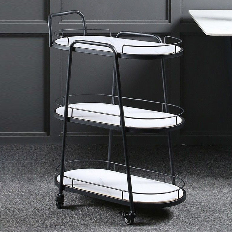 Tavolo da preparazione ovale contemporaneo tavolo da preparazione in metallo per cucina