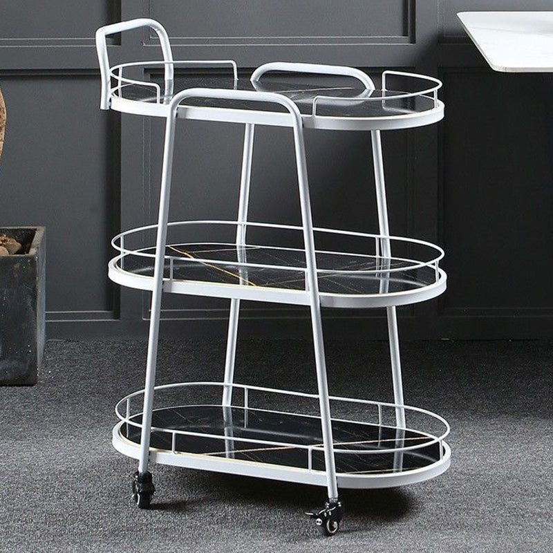 Tavolo da preparazione ovale contemporaneo tavolo da preparazione in metallo per cucina