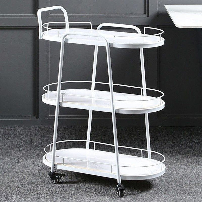 Tavolo da preparazione ovale contemporaneo tavolo da preparazione in metallo per cucina