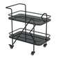 29.92" High Contemporary Prep Table Rolling Metal Prep Table for Kitchen Black Black Clearhalo 'furn' 'furn_kitchen_islands_carts' 'Furniture' 'Kitchen & Dining Furniture' 'Kitchen Islands & Carts' 'kitchen_islands_carts' 6303565