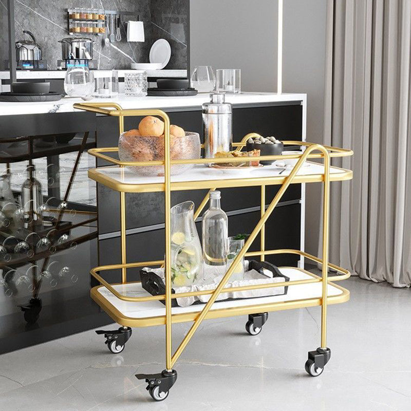 29.92" High Contemporary Prep Table Rolling Metal Prep Table for Kitchen Clearhalo 'furn' 'furn_kitchen_islands_carts' 'Furniture' 'Kitchen & Dining Furniture' 'Kitchen Islands & Carts' 'kitchen_islands_carts' 6303568