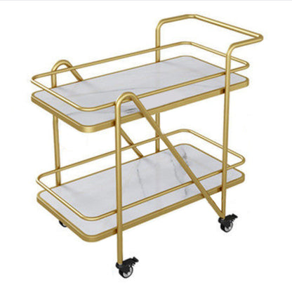 29.92" High Contemporary Rectangle Prep Table Rolling Metal Prep Table for Kitchen