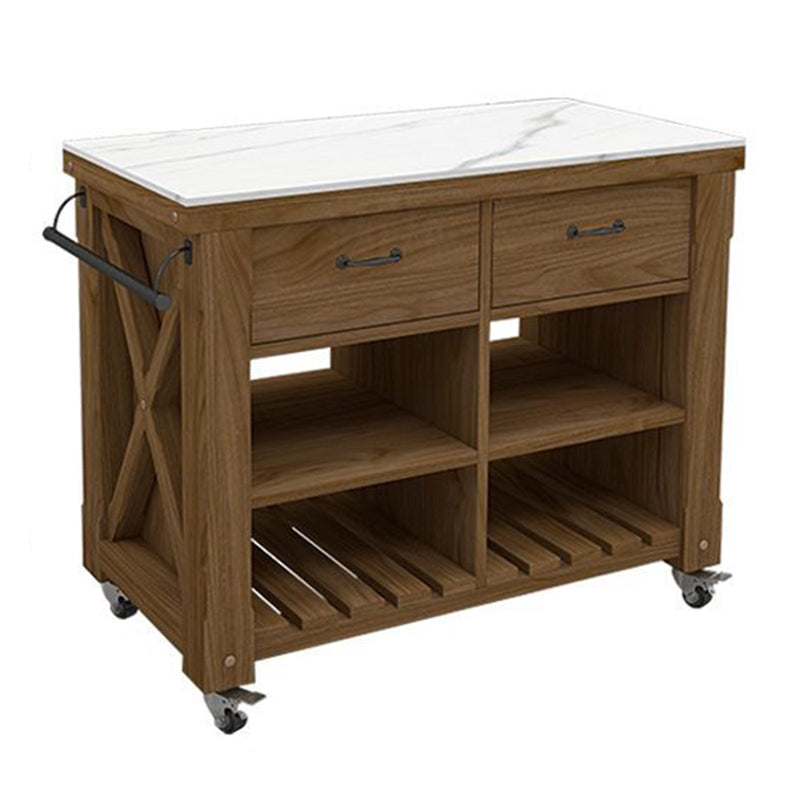 Rotolare moderno carrello da cucina in legno carrello per cucina