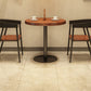 Moderne massief houten eettafel met ronde voetstuk eettafel voor thuisgebruik