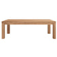Rectangle 4 Legs Dining Table Medieval Modern Style Wood Table for Kitchen 86.6"L x 31.5"W x 29.5"H Without Chairs Clearhalo 'Dining Tables & Seating' 'Dining Tables' 'dining_table' 'furn' 'furn_dining_table' 'Furniture' 'Kitchen & Dining Furniture' 6303709