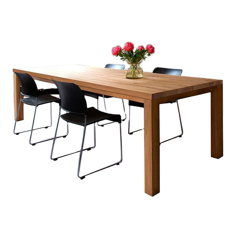 Rectangle 4 Legs Dining Table Medieval Modern Style Wood Table for Kitchen Clearhalo 'Dining Tables & Seating' 'Dining Tables' 'dining_table' 'furn' 'furn_dining_table' 'Furniture' 'Kitchen & Dining Furniture' 6303713