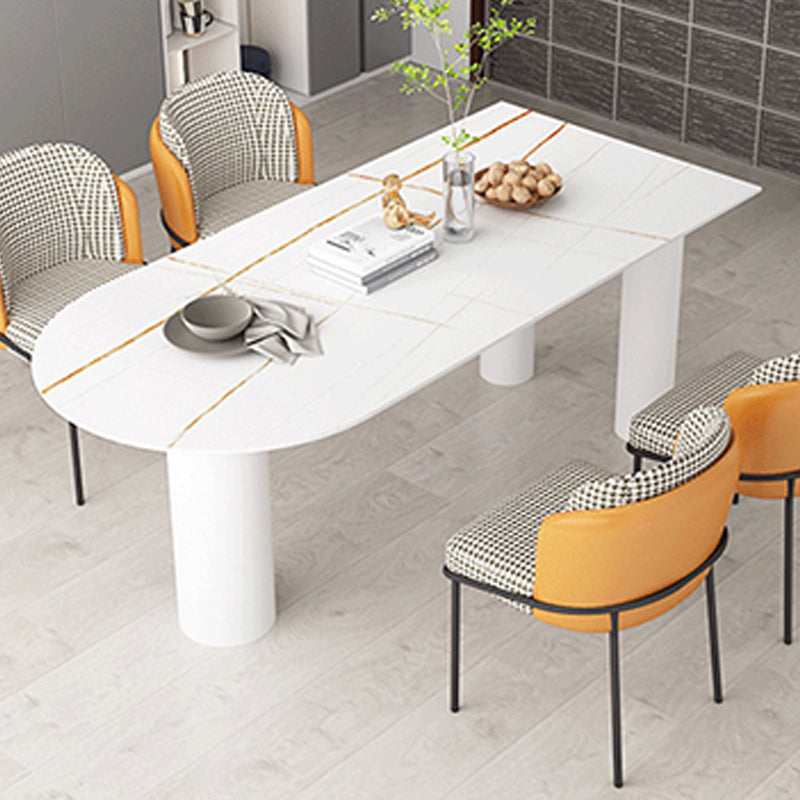 Modern Sintered Stone Dining Table 3-foot Kitchen Dinner Table Clearhalo 'Dining Tables & Seating' 'Dining Tables' 'dining_table' 'furn' 'furn_dining_table' 'Furniture' 'Kitchen & Dining Furniture' 6303731