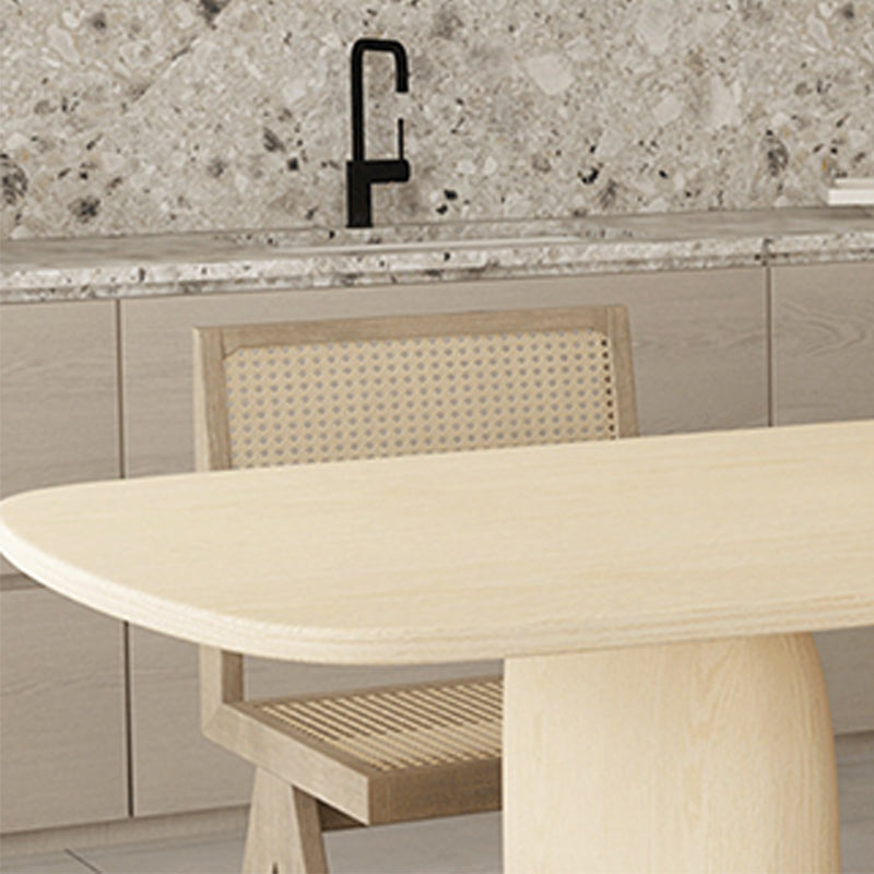 Tavolo da pranzo a 3 gambe tavolo in legno di pino in stile moderno per cucina