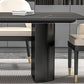 Modern Sintered Stone Dining Table Double Pedestal Table for Home Use Clearhalo 'Dining Tables & Seating' 'Dining Tables' 'dining_table' 'furn' 'furn_dining_table' 'Furniture' 'Kitchen & Dining Furniture' 6303813