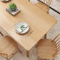 Mesa de comedor de madera estilo Glam, mesa rectangular con patas de madera para cocina