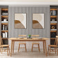 Mesa de comedor de madera estilo Glam, mesa rectangular con patas de madera para cocina