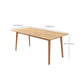 Mesa de comedor de madera estilo Glam, mesa rectangular con patas de madera para cocina