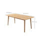Mesa de comedor de madera estilo Glam, mesa rectangular con patas de madera para cocina