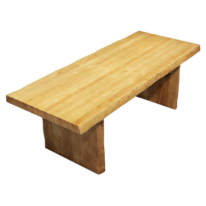 Glam Wooden Dining Table Rectangle Table with Wood Legs for Kitchen Without Chairs Clearhalo 'Dining Tables & Seating' 'Dining Tables' 'dining_table' 'furn' 'furn_dining_table' 'Furniture' 'Kitchen & Dining Furniture' 6303871