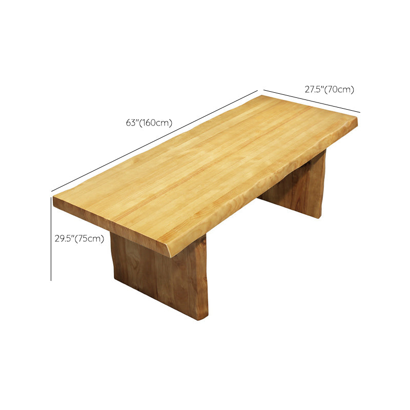Glam Wooden Dining Table Rectangle Table with Wood Legs for Kitchen Clearhalo 'Dining Tables & Seating' 'Dining Tables' 'dining_table' 'furn' 'furn_dining_table' 'Furniture' 'Kitchen & Dining Furniture' 6303875