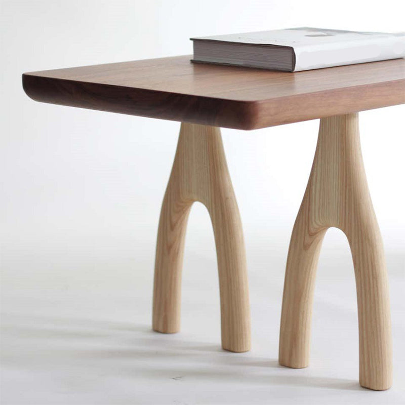 Rectangle 3 Legs Dining Table Medieval Modern Style Pine Wood Table for Kitchen Clearhalo 'Dining Tables & Seating' 'Dining Tables' 'dining_table' 'furn' 'furn_dining_table' 'Furniture' 'Kitchen & Dining Furniture' 6303883
