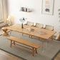 Rectangle Double Pedestal Dining Table Modern Wood Table for Living Room 70.9"L x 31.5"W x 29.5"H Without Chairs Clearhalo 'Dining Tables & Seating' 'Dining Tables' 'dining_table' 'furn' 'furn_dining_table' 'Furniture' 'Kitchen & Dining Furniture' 6303969