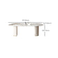 Glam Sintered Stone Table Dining Oval Table with Metal Legs for Home Use Clearhalo 'Dining Tables & Seating' 'Dining Tables' 'dining_table' 'furn' 'furn_dining_table' 'Furniture' 'Kitchen & Dining Furniture' 6304019