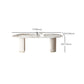 Glam Sintered Stone Table Dining Oval Table with Metal Legs for Home Use Clearhalo 'Dining Tables & Seating' 'Dining Tables' 'dining_table' 'furn' 'furn_dining_table' 'Furniture' 'Kitchen & Dining Furniture' 6304022