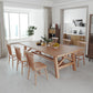Modern Solid Wood Dining Table Trestle Base Dining Table for Dining Room 63"L x 27.6"W x 29.5"H Without Chairs Clearhalo 'Dining Tables & Seating' 'Dining Tables' 'dining_table' 'furn' 'furn_dining_table' 'Furniture' 'Kitchen & Dining Furniture' 6304025
