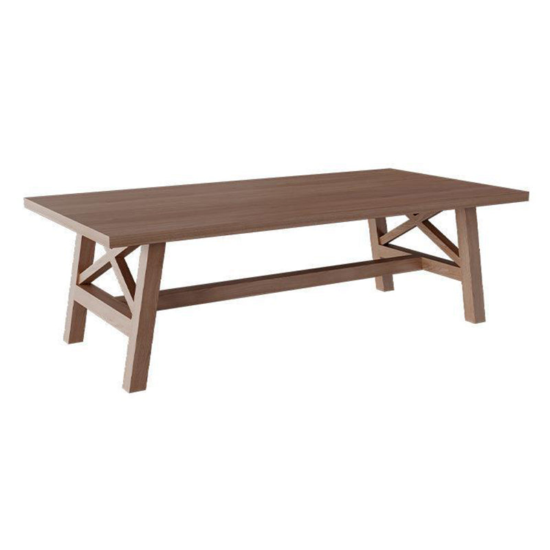 Modern Solid Wood Dining Table Trestle Base Dining Table for Dining Room 47.2"L x 23.6"W x 29.5"H Without Chairs Clearhalo 'Dining Tables & Seating' 'Dining Tables' 'dining_table' 'furn' 'furn_dining_table' 'Furniture' 'Kitchen & Dining Furniture' 6304029