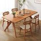 Modern Solid Wood Dining Table Double Pedestal Dining Table for Home Use