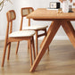 Modern Solid Wood Dining Table Double Pedestal Dining Table for Home Use