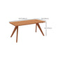 Modern Solid Wood Dining Table Double Pedestal Dining Table for Home Use