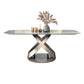 Modern Style Sintered Stone Table Dining Rectangle Table with Metal Legs for Home Use