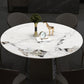 Modern Dining Sintered Stone Table Dining Round Table with Metal Legs for Home Use Clearhalo 'Dining Tables & Seating' 'Dining Tables' 'dining_table' 'furn' 'furn_dining_table' 'Furniture' 'Kitchen & Dining Furniture' 6304121