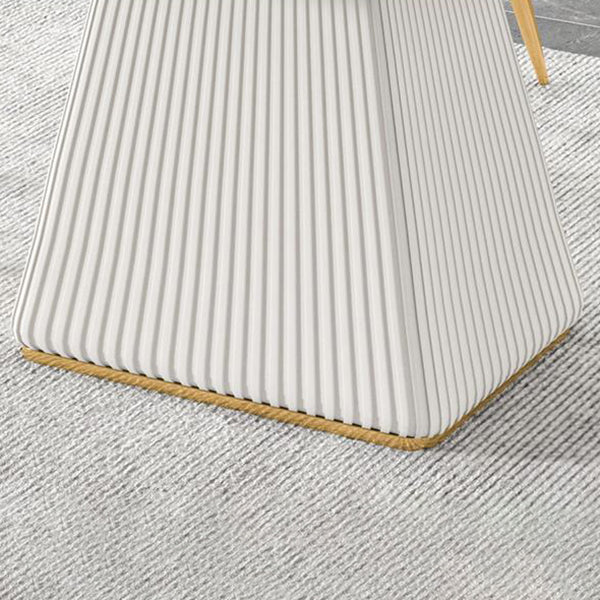 Mesa de comedor rectangular de piedra sinterizada moderna para uso doméstico