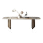 Modern Dining Sintered Stone Table Dining Rectangle Table with Metal Legs for Home Use Gold Without Chairs Clearhalo 'Dining Tables & Seating' 'Dining Tables' 'dining_table' 'furn' 'furn_dining_table' 'Furniture' 'Kitchen & Dining Furniture' 6304150