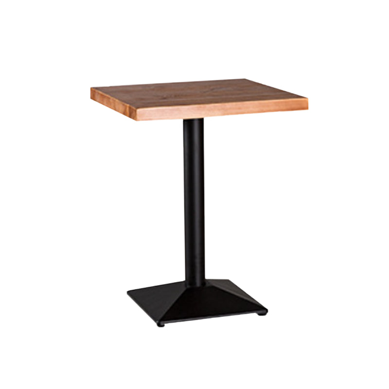 Table à manger de base noire table en bois industriel pour la cuisine de salle à manger