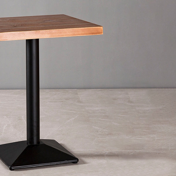 Table à manger de base noire table en bois industriel pour la cuisine de salle à manger