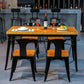 Rectangle Black Base Dining Table Industrial Wood Table for Bar Clearhalo 'Dining Tables & Seating' 'Dining Tables' 'dining_table' 'furn' 'furn_dining_table' 'Furniture' 'Kitchen & Dining Furniture' 6304218