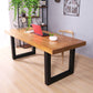Rectangle Double Base Dining Table Industrial Wood Table for Dining Room Clearhalo 'Dining Tables & Seating' 'Dining Tables' 'dining_table' 'furn' 'furn_dining_table' 'Furniture' 'Kitchen & Dining Furniture' 6304229