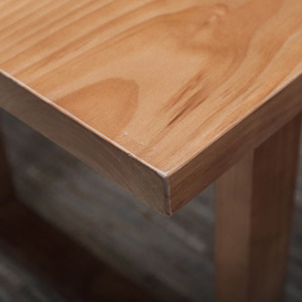 Rectangle Double Base Dining Table Industrial Wood Table for Kitchen Clearhalo 'Dining Tables & Seating' 'Dining Tables' 'dining_table' 'furn' 'furn_dining_table' 'Furniture' 'Kitchen & Dining Furniture' 6304264