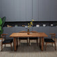 Rectangle Double Base Dining Table Industrial Wood Table for Kitchen Clearhalo 'Dining Tables & Seating' 'Dining Tables' 'dining_table' 'furn' 'furn_dining_table' 'Furniture' 'Kitchen & Dining Furniture' 6304268